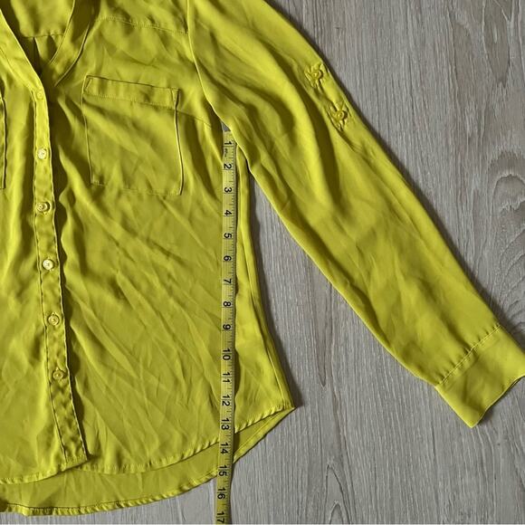 Express chiffon long sleeve button down blouse - Picture 7 of 7